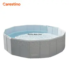CARESTINO - Piscina Plegable para Niños 120x30cm -CORAL-