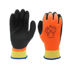 GENERICO - Guantes de Trabajo Térmicos e Impermeables SHOWA 406 Agarre Total en Frío Extremo Talla M