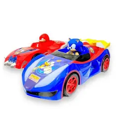 GENERICO - Juguete Set de Carros a Fricción SONIC con Luces y Musical