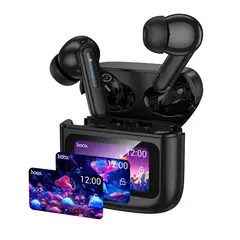 HOCO - Audífonos Inalámbricos EQ14 Cool Color - Bluetooth 5.4 - Pantalla Táctil a Color - Android y iPhone