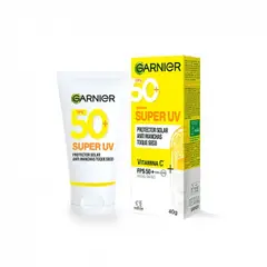 GARNIER - Protector Solar Facial Super Uv FPS 50 Toque Seco Invisible In color