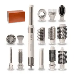 CECOTEC - Cepillo De Aire Moldeador De Pelo Ceramiccare 14In1 Airglam Champagne