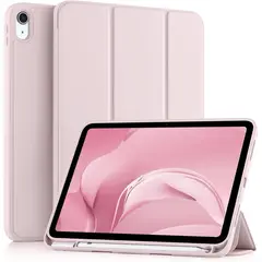 GENERICO - Funda para iPad A16 Rosa Palo 11 pulgadas Generación 2025 con Soporte para Lápiz TPU