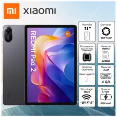 XIAOMI - Tablet Redmi Pad 2 - 11" Pulg. 4GB RAM 128GB - Gris