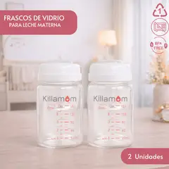 KILLAMOM - BOTELLAS DE VIDRIO PARA ALMACENAR LECHA MATERNA