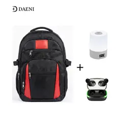 GENERICO - Mochila Deportiva y Urbana Daeni Spark Impermeable con Auriculares y Lampara