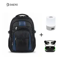 GENERICO - Mochila Deportiva y Urbana Daeni Spark Impermeable con Auriculares y Lampara
