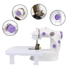 GENERICO - Mini Maquina de coser ropa portatil electrica con mesa