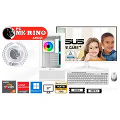 GENERICO - Computadora PC FX-740 White Ryzen 3 3200G 16GB RAM 512GB SSD 27" AMD Radeon Windows 11 Pro