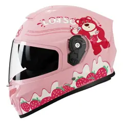 GENERICO - CASCO REVOX MOTO CERTIFICADO ROSA NIÑA