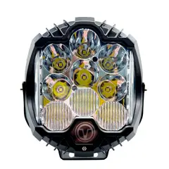 FORCE - Faro De Trabajo 6.5 Pulgadas Blanco DRL Rojo Fijo + Flash 1Pcs