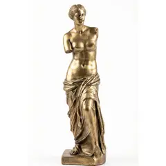 IMPORTADO MC - Escultura adorno representación Venus de Milo 25 cm x 7 cm color Dorado