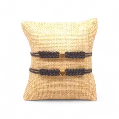 LUCYANA JOYAS Y ACCESORIOS - Set Pulsera Hilo negro con Corazón para Mujer Pareja - Joyas Lucyana