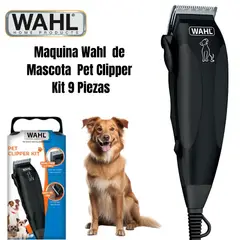 WAHL - Maquina de Mascota Pet Clipper Kit 9 Piezas 09653-728