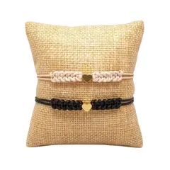 LUCYANA JOYAS Y ACCESORIOS - Set de Pulsera Hilo con Corazón para Mujer Pareja - Joyas Lucyana