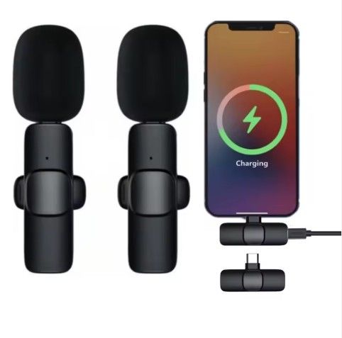 MICRÓFONO INALÁMBRICO TIPO C PARA IOS Y ANDROID CON CANCELACIÓN DE RUIDO