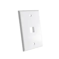 DIXON - Placa de pared 1 puerto en blanco - diseño moderno y funcional para tu hog