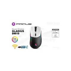 PRIMUS - Mouse gaming Gladius DM10 inalámbrico USB-C 12K DPI diseño ergonómico y