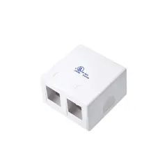 DIXON - Roseta Adosable 2 Puertos Conectividad Blanco