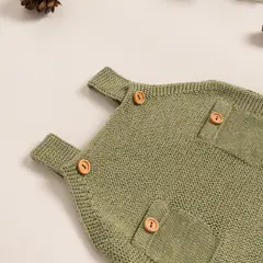 RIKURIY - Enterizo tejido verde Rikury