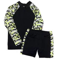 GENERICO - Ropa de baño Camuflado Neón Niño UV