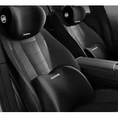 GENERICO - Cojin Reposacabezas + Soporte Lumbar para el Asiento del Auto