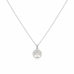 ESPIRAL ROJO - Collar Arbol de la Vida - Plata