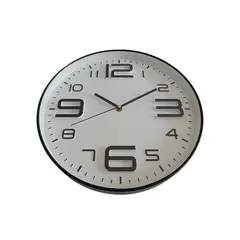 GENERICO - Reloj de Pared Elegante Minimalista Blanco - Decora Sala Comedor Oficina