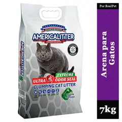 AMERICA LITTER - Arena para Gatos AmericaLitter Ultra Odor Seal Extreme 7 kg