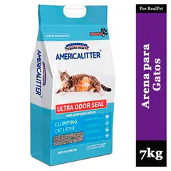 AMERICA LITTER - Arena para Gatos AmericaLitter Ultra Odor Seal Carbón 7 kg