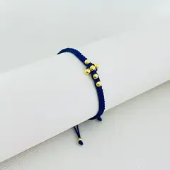 GENERICO - Pulsera Cruz Hilo y Acero