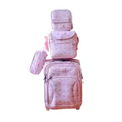 TIGO - Maleta Escolar juvenil 4 Piezas Mujer