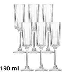 ICHIMATSU - Set de Copas para Champagne Vintage 190 ml - 6.42 oz 6 Piezas-