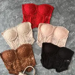 NACIONAL - BLUSA CORSET ENCAJE MUJER