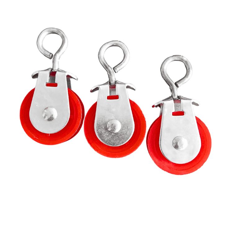 Pack de 3 Poleas Reforzadas de 1 ¾” – Metal Galvanizado