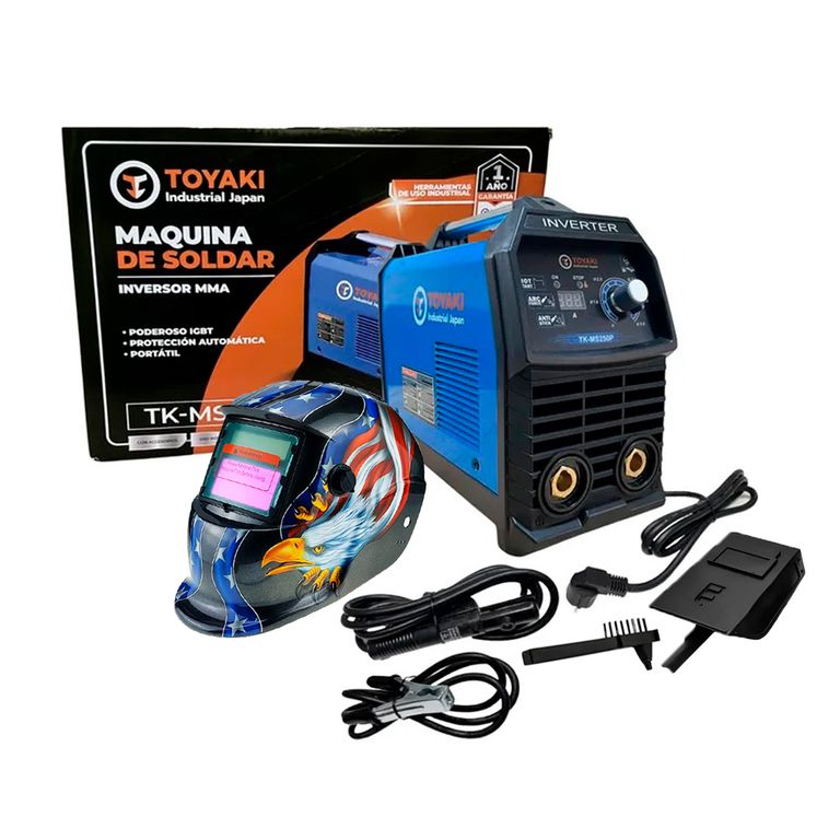 Máquina de Soldar Inverter 250A + Máscara Fotosensible