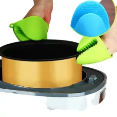 GENERICO - Pack 3 Pares Guantes Cocina Manoplas Horno Colores Surtidos