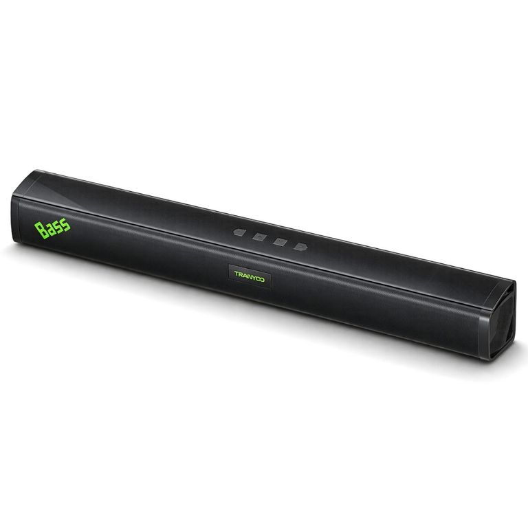 Barra de Sonido Bluetooth 20W Soundbar para TV y PC con Sonido Envolvente y Múltiples Entradas