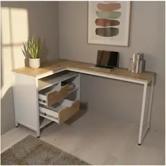 GENERICO - Escritorio en L Gaveta Izquierda Thiago Duna Coricha Home