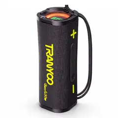 TRANYOO - Parlante Bluetooth Portátil 30W Potente con Luces RGB Graves Reforzados TWS y Manos Libres