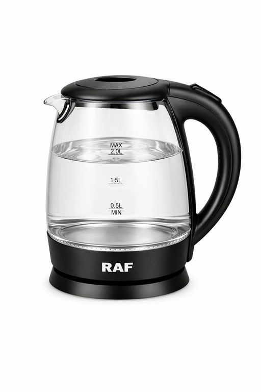 Hervidor Eléctrico RAF de Vidrio 2L 1500W con Apagado Automático