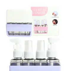 GENERICO - Botellas dispensadores x4 para Viaje