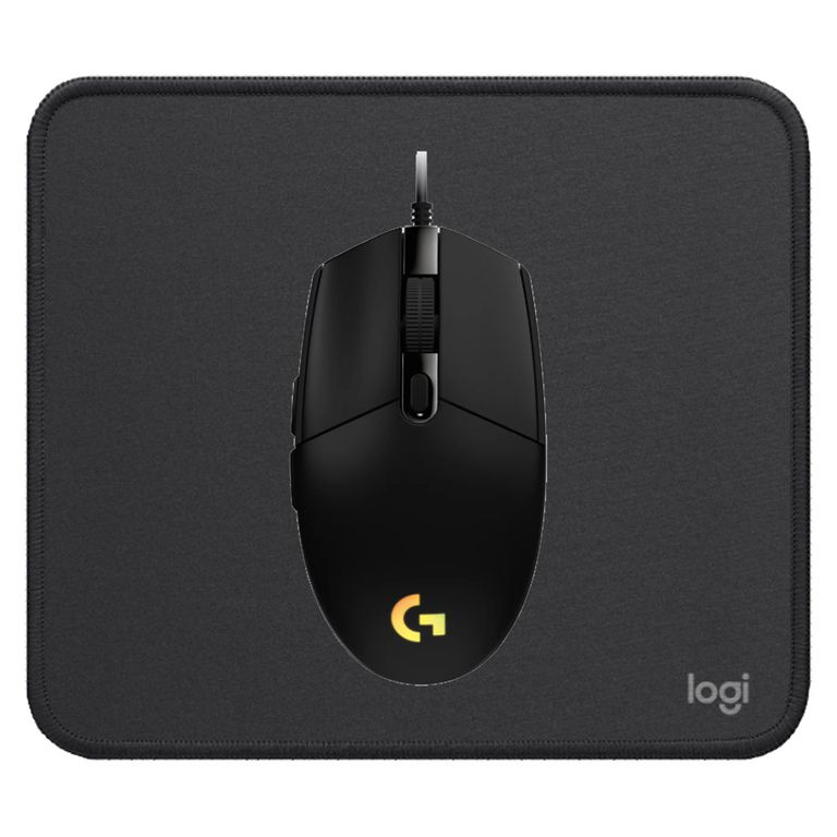 KIT MOUSE G203 NEGRO Y PAD MOUSE 200X230 NEGRO