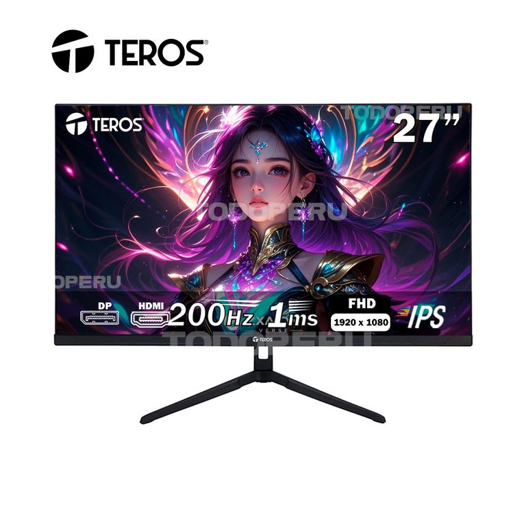 Monitor Plano Gaming TE-2786G 27 FHD IPS 200Hz 1ms HDMI DP Audio Out