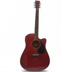 GENERICO - Guitarra Electro-Acústica Color Rojo