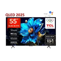 TCL - Televisor QLED 55 UHD 4K Smart TV 55P7K