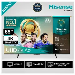 HISENSE - Televisor 65 Smart TV UHD 4K LED VIDAA 65A6NV