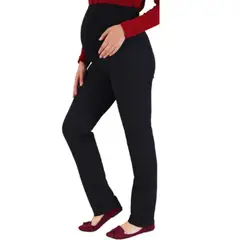 GENERICO - Pantalón de tela de vestir de embarazada / maternidad