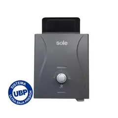 SOLE - Calentador Instantáneo a Gas Natural 8 L/min Multipunto UBP Gris - SOLEGASNM08C