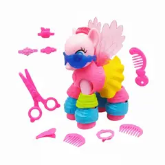 GENERICO - Muñecas Pony Encantador con Accesorios para Peinar Lentes y más Juguete para Niñas